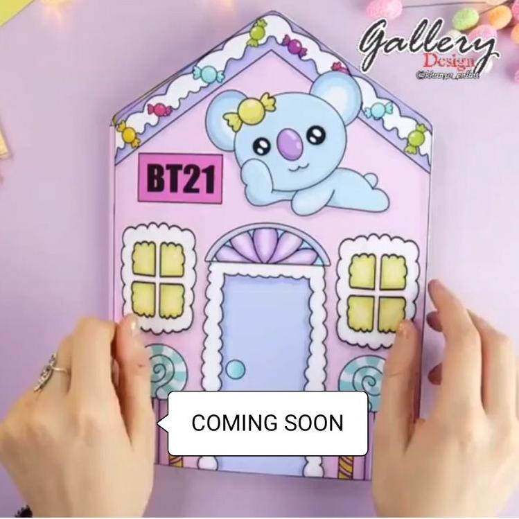 ★➥ Koya BT21 HOUSE Quiet Book Paper Doll ayo diorder
