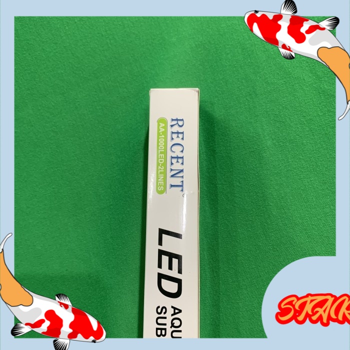 aquarium led celup RECENT AA 1000 LED 2 LINES 2 BARIS