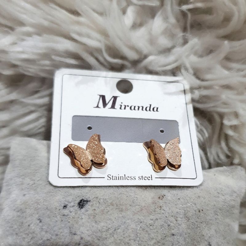 Anting Titanium Premium asli earring Stainless Steel anti karat anti alergi Ta-31