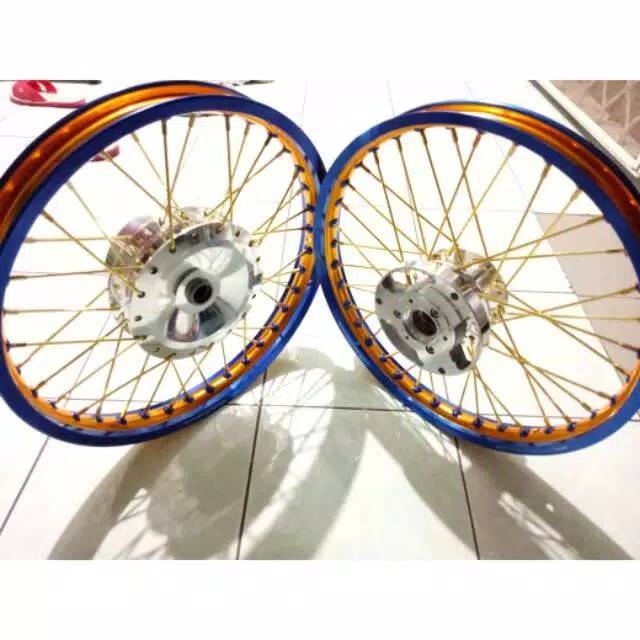 Paketan Velg Pelak Pelek TDR Jari Jari Ruji Set Ring 17 TDR 2Tone Two Tone Motor NMAX Aerox Set