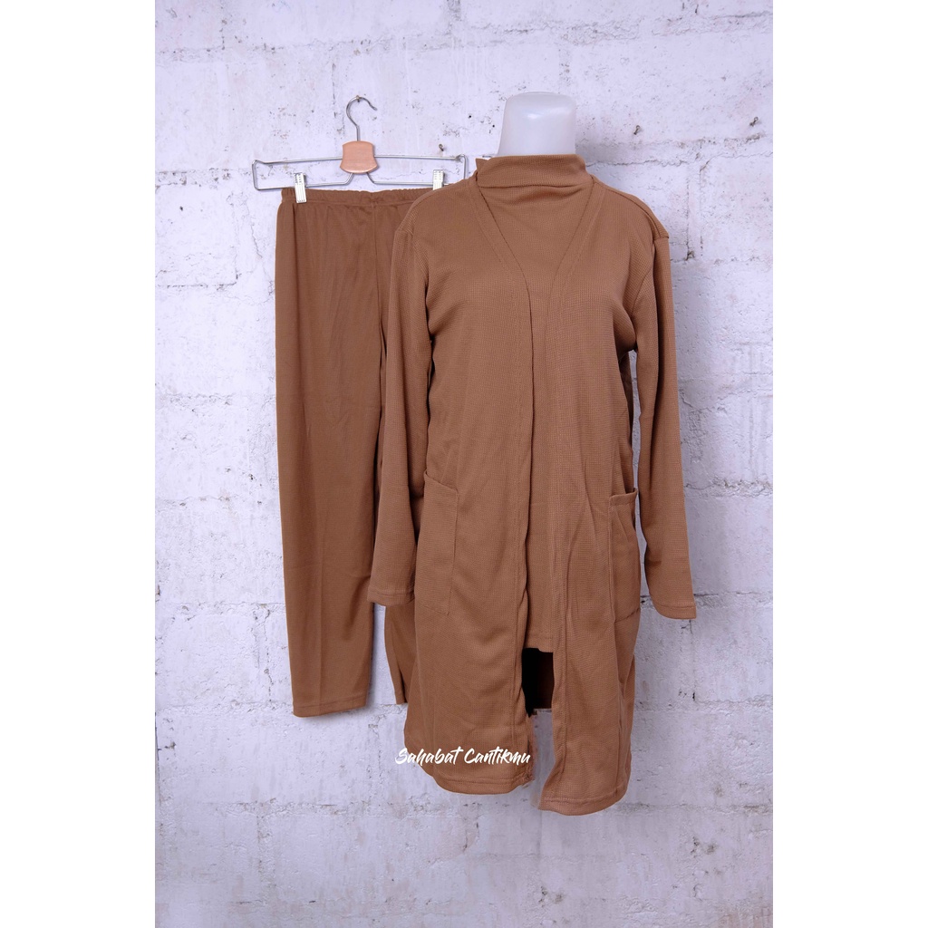 Stelan Bahan Uniqlo Rajut 3 in 1 By Aquila