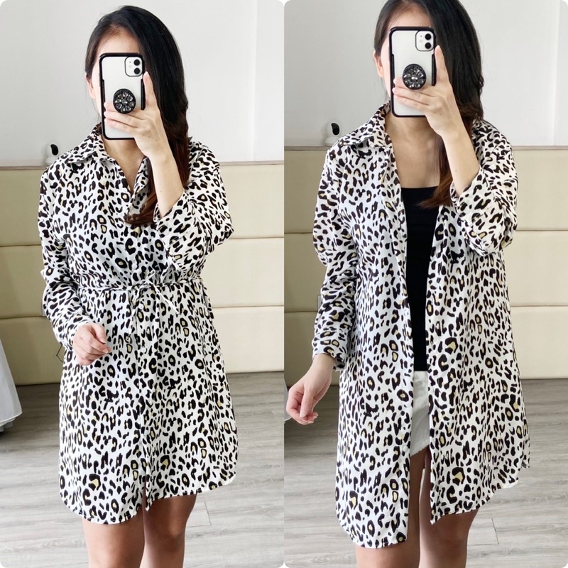 realpic tunik fashion wanita / tunik leopard Ld 100