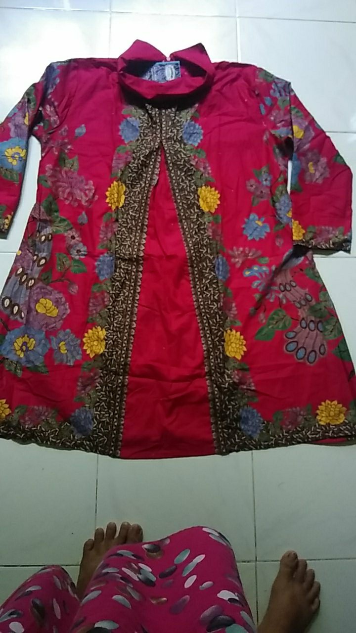 Tunik Batik Cibulan Unggul Jaya Seragam Kantor Atasan Wanita