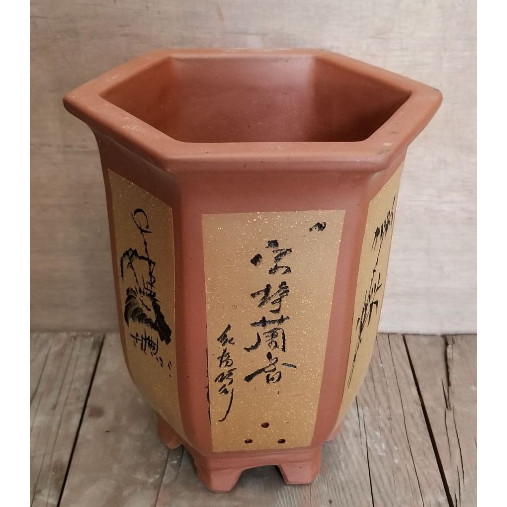 Pot Bonsai Keramik Cina LT-21 Ukuran +/- 15 x 15 x 20 cm