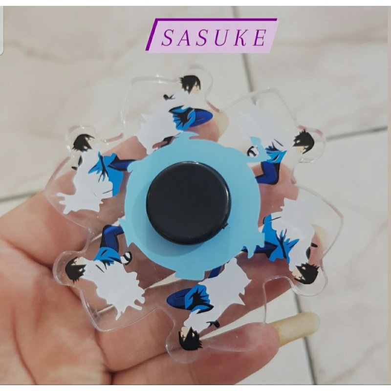 SPINER MOTIF KARAKTER / MAINAN ANAK HAND FIDGER /SPINER 3D KARAKTER -SASUKE