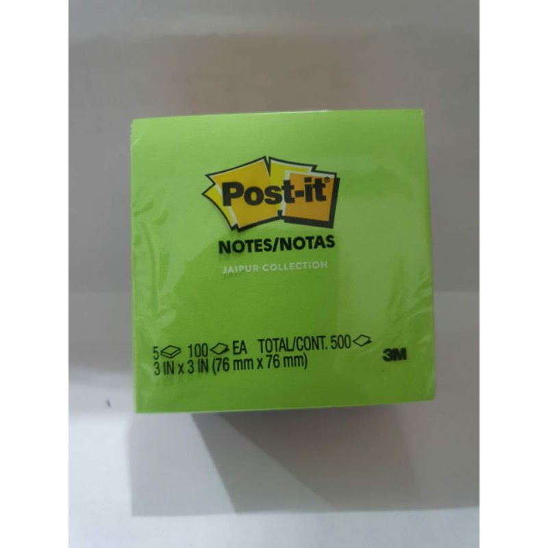 

3M post it sticky note 654-5UC 3inch x 3inch 5 warna @100lbr