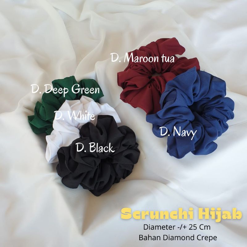 (READY STOCK SIAP KIRIM) SCRUNCHI HIJAB / IKAT RAMBUT / CEPOL RAMBUT ANTI PUSING