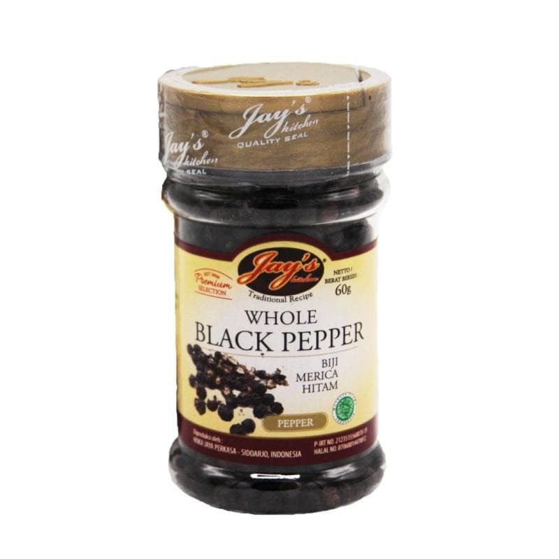 

JAY'S Whole Black Pepper [60 gr]