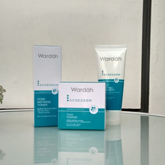 Wardah Acnederm Pure Foaming/Toner/Powder