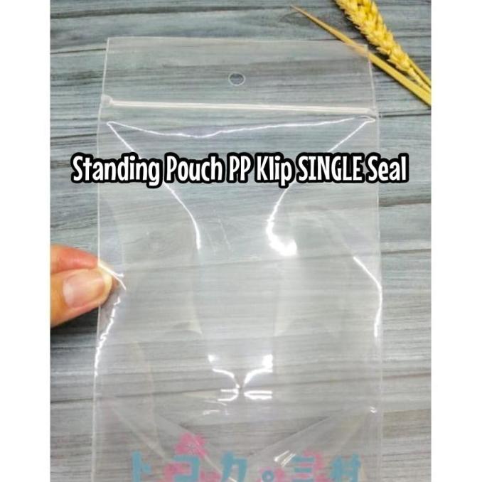 STANDING POUCH PLASTIK PP KLIP TEBAL PLASTIK PACKAGING MAKANAN PREMIUM