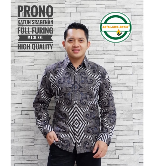 Kemeja Batik PRONO FULL FURING Katun Halus Ori Solo