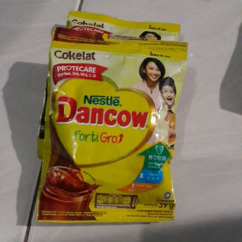 Dancow sachet susu bubuk coklat dan putih instan 1 pcs