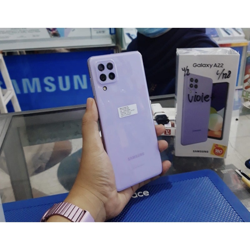 Samsung A22 4G Violet ram 6/128 - Garansi Resmi