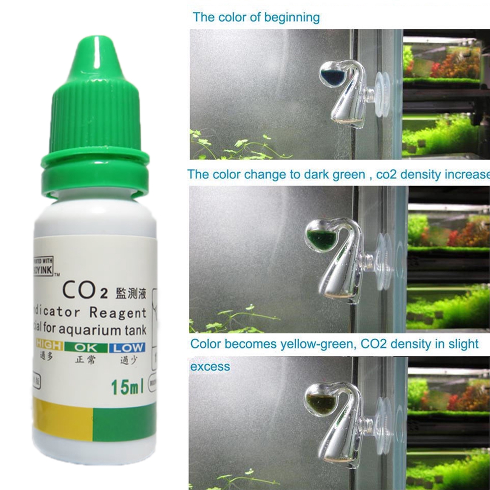 15ml Living Condition Co2 Liquid Test Aquarium Bottled Monitoring