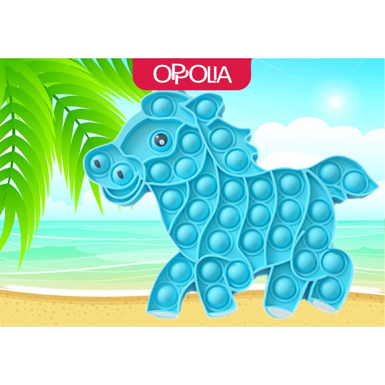 Animal Pop It Push it Pelangi Rainbow Unicorn Astronot Spinner Push Bubble Stress Kids Dino-3