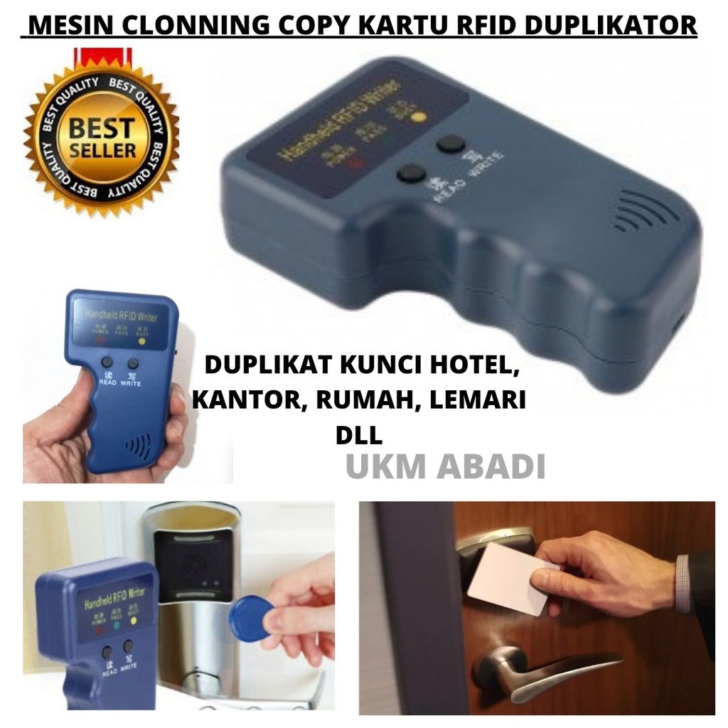 Alat Mesin Clonning Copy RFID Writer Duplikator Kunci Kartu ID Tag Pintu Hotel Serbaguna  111147