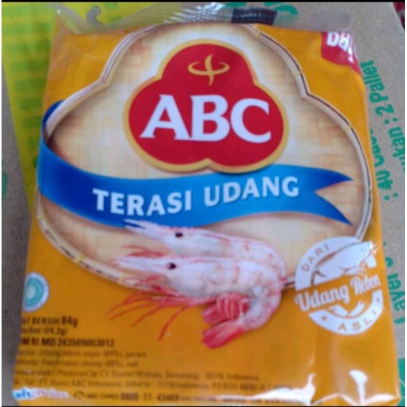 

terasi udang ABC Sacset(20pcs@4,2gr)