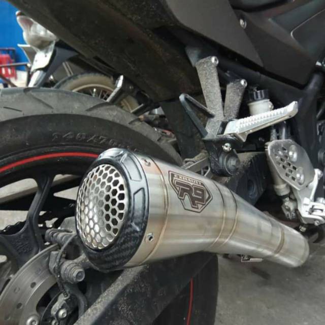 KNALPOT R9 GP KAWASAKI Z250 FI NEW NINJA 250 FI R9 GPX SS GP NINJA 250 FI  AKRAPOVIC ARROW PROSPEED