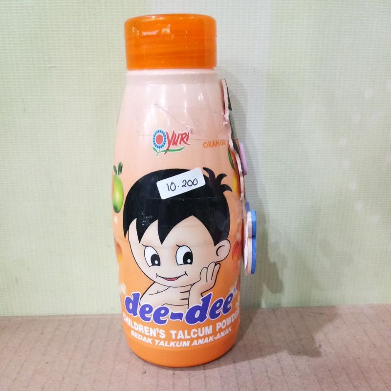 YURI DEE-DEE CHILDERN'S TALCUM POWDER APPLE, STRAWBERRY, ORANGE 150GR