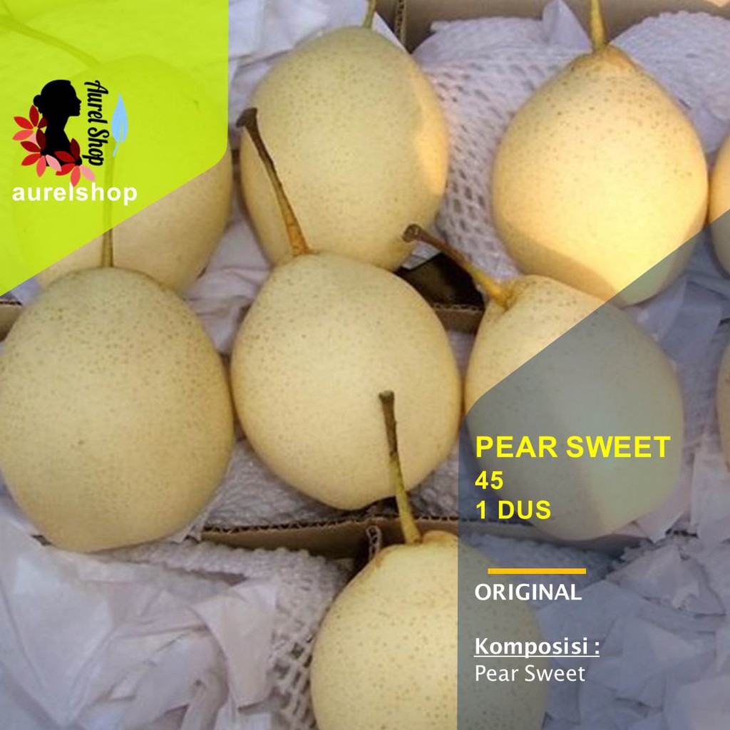 

Buah Pear Sweet 45 kemasan kardus 10 kg