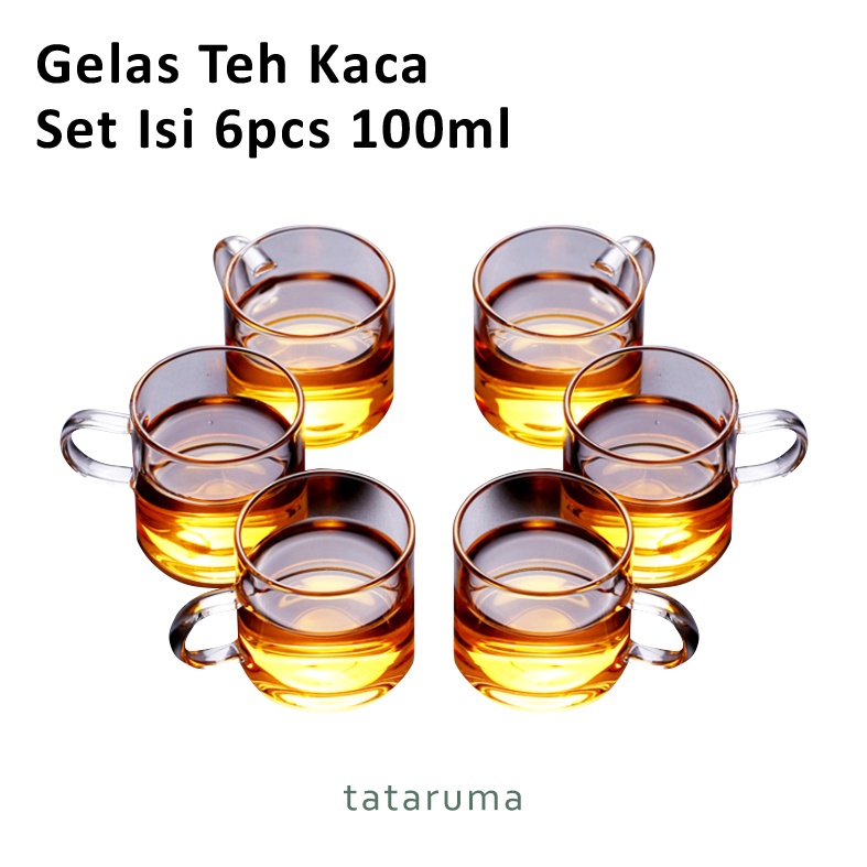 Jual Tataruma Koga Gelas Teh Gelas Kopi Gelas Latte Tahan Panas 100ml Isi 6 Indonesia 3316