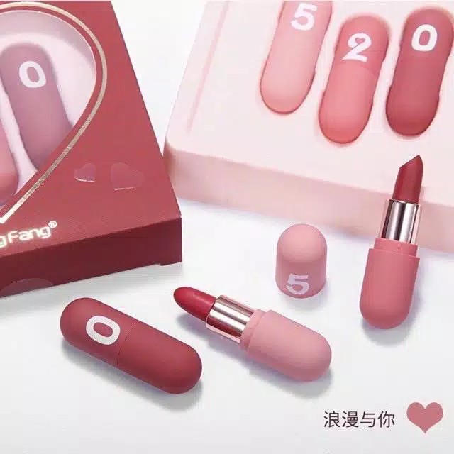 (CYBER) COD TERMURAH DAN TERLARIS HENGFANG LIPCREAM MATTE (3IN1)