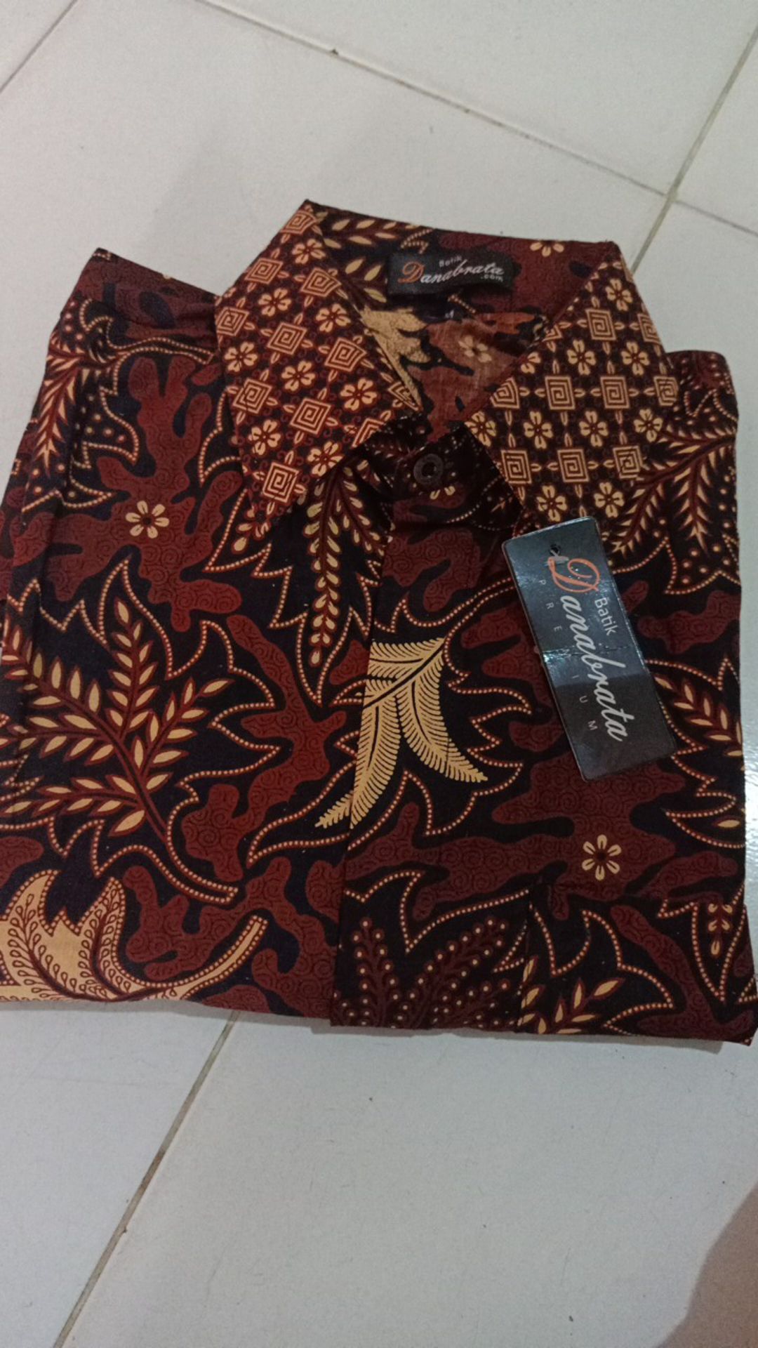 Kemeja Batik Pria Risna Batik Hrb026 Kenongo Kemeja Pekalongan Sogan Merak M L Xl Mur Modis D9l1