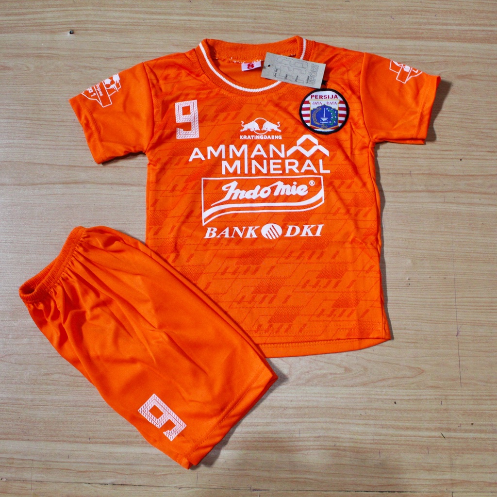 setelan baju kaos bola persija jakarta baju bola anak size 1-12thn