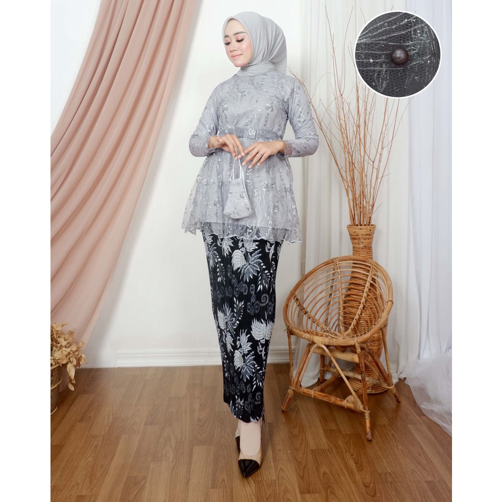 SET KEBAYA TULLE MARSYA OUTFIT KEBAYA MODERN CANTIK / SET KEBAYA WISUDA CANTIK / KEBAYA VALEERIA / BAJU KEBAYA PESTA / KEBAYA AKAD / KEBAYA WISUDA PESTA / KEBAYA NIKAHAN / ATASAN KEBAYA / KEBAYA WANITA / BAJU KEBAYA