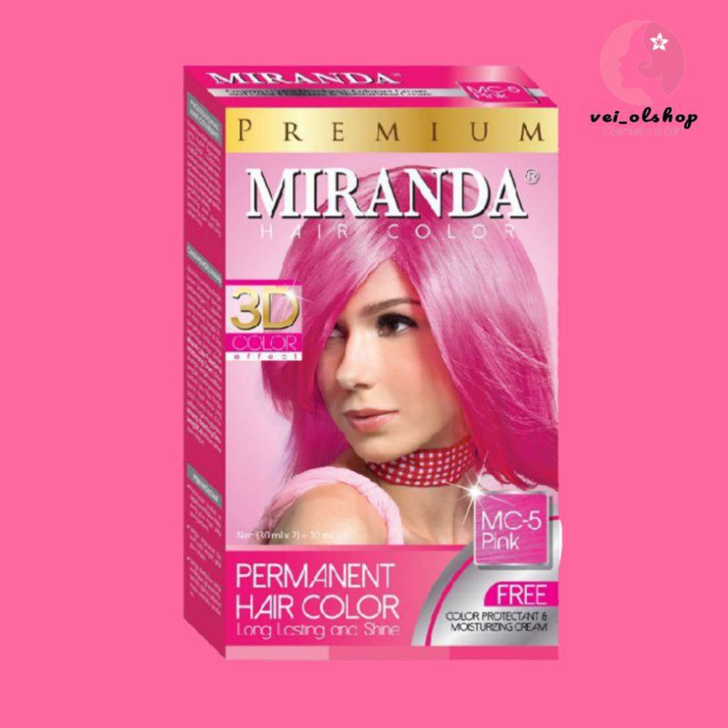 MIRANDA HAIR COLOR PINK, PEWARNA RAMBUT, CAT RAMBUT, COLORING