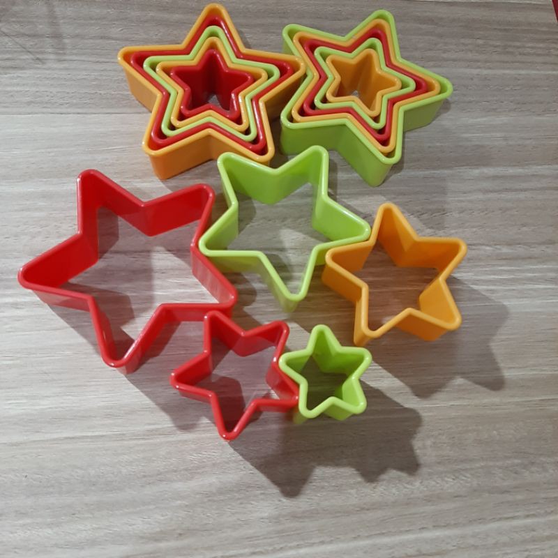 RING CUTTER SET COOKIES CETAKAN KUE BENTO PUDING BINTANG/GINGERBREAD/POHON