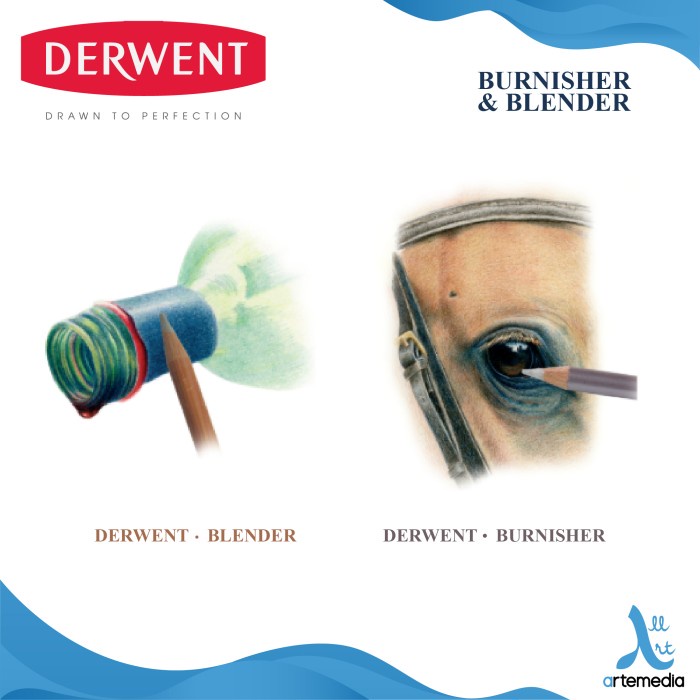 

Gaya Pensil Warna Derwent Blender And Burnisher 6 Pencil Blister Set Bagus