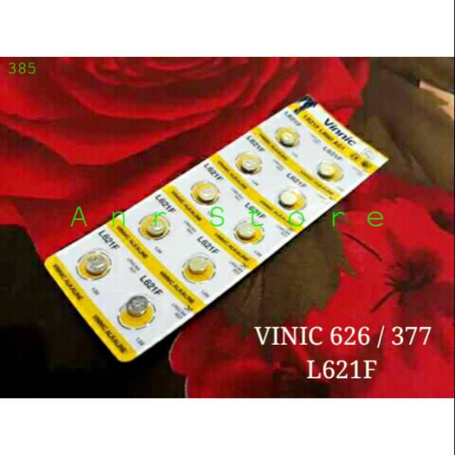 Baterai Vinic 377 / 626 Tipe  L621F Per Papan Baterai Jam Tangan