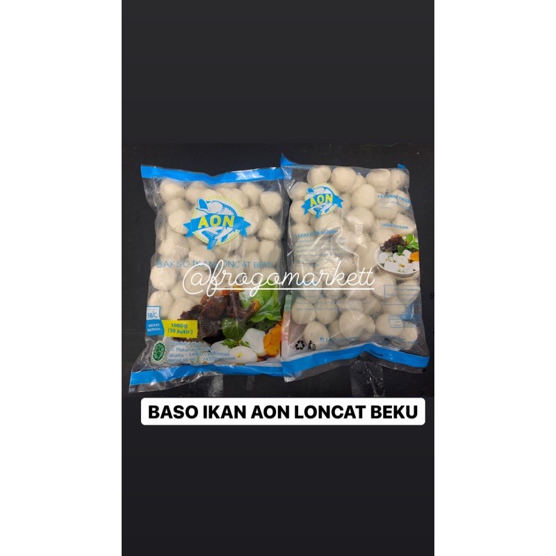 Baso Ikan Aon Loncat Beku Frozen Fish Ball 1kg (Isi 50butir)