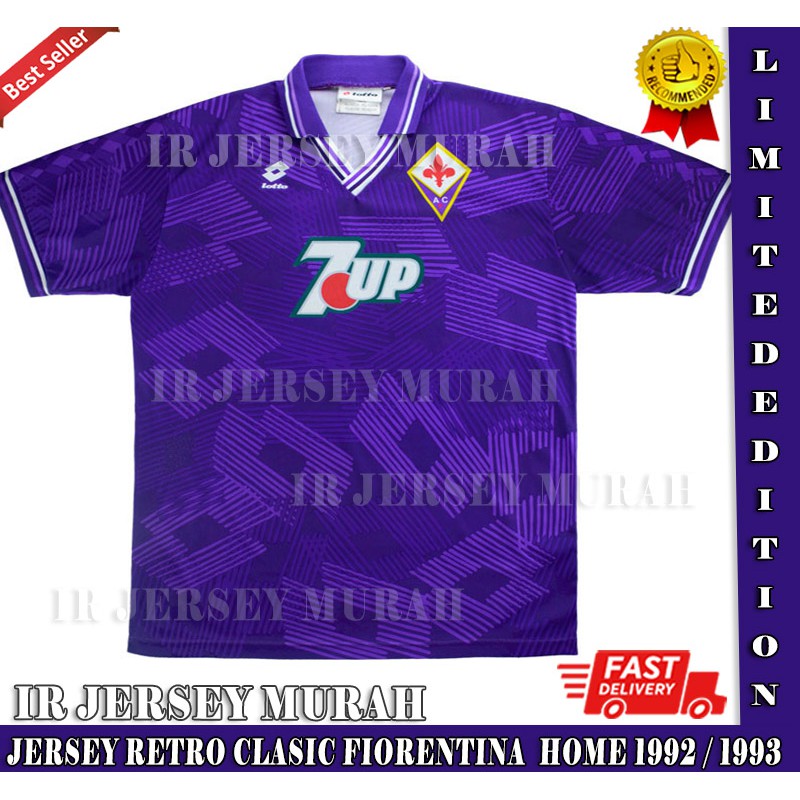 JERSEY SEPAK BOLA RETRO FIORENTINA HOME  1992 1993 | JERSEY FIORENTINA RETRO 1993 | LIMITED