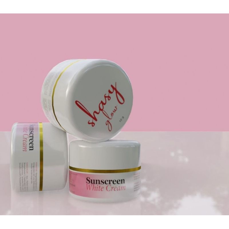 SHASY GLOW SUNSCREEN WHITE CREAM ORIGINAL SEGEL REG BPOM