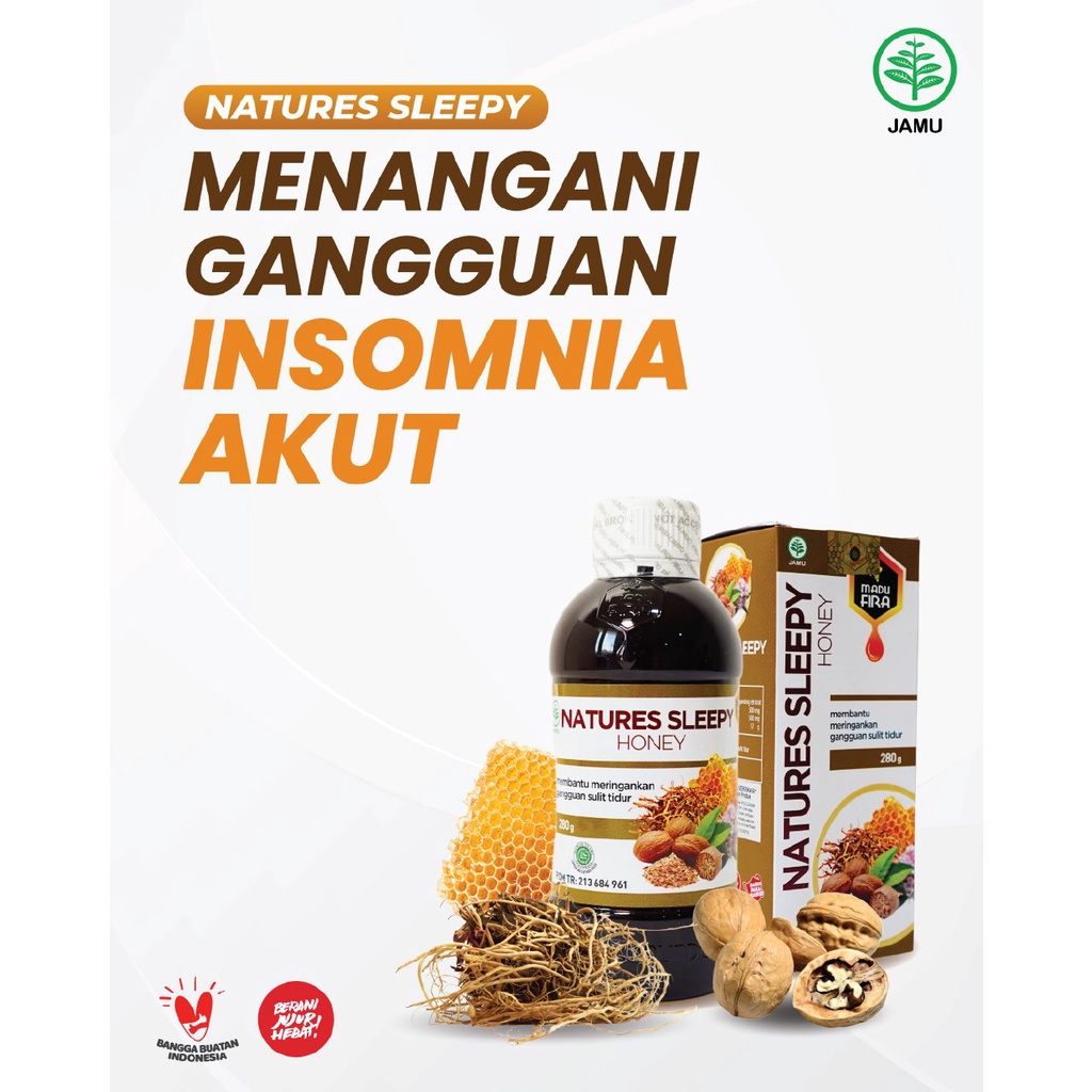 Madu Natures Sleepy Honey Herbal Insomnia Mengatasi Gangguan Susah Tidur Paling Ampuh