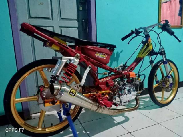 KNALPOT ROB1 JUPITER bebek 200cc sleep engine