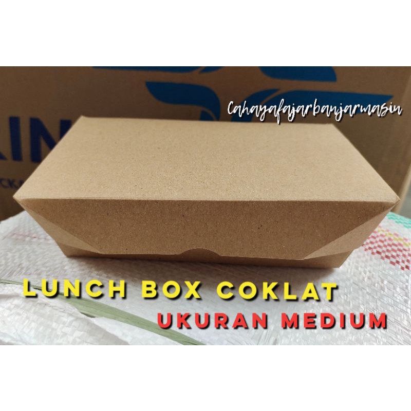 

Lunch Box Coklat Murah Ukuran M Banjarmasin (Sudah Jadi)