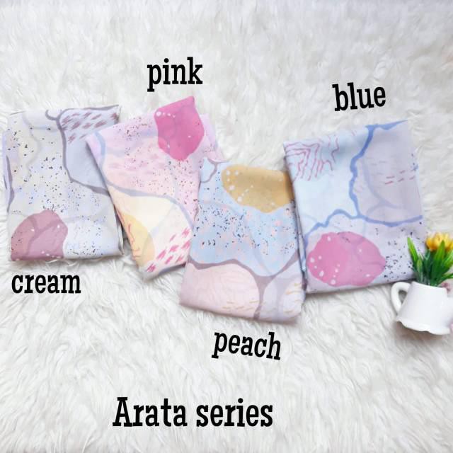 HIJAB ARATA/HIJAB SEGIEMPAT/JILBAB SEGI EMPAT/KERUDUNG SEGI4/SQUARE MOTIF ABSTRAK/POLYCOTTON