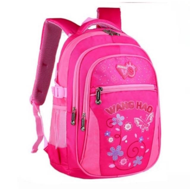 Tas Ransel Anak Perempuan Butterfly Wanghao Lucu Elegan