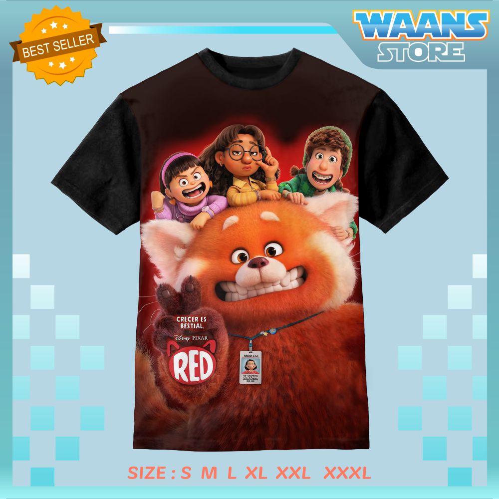 Kaos Baju Anak Disney pixar turning red scaled