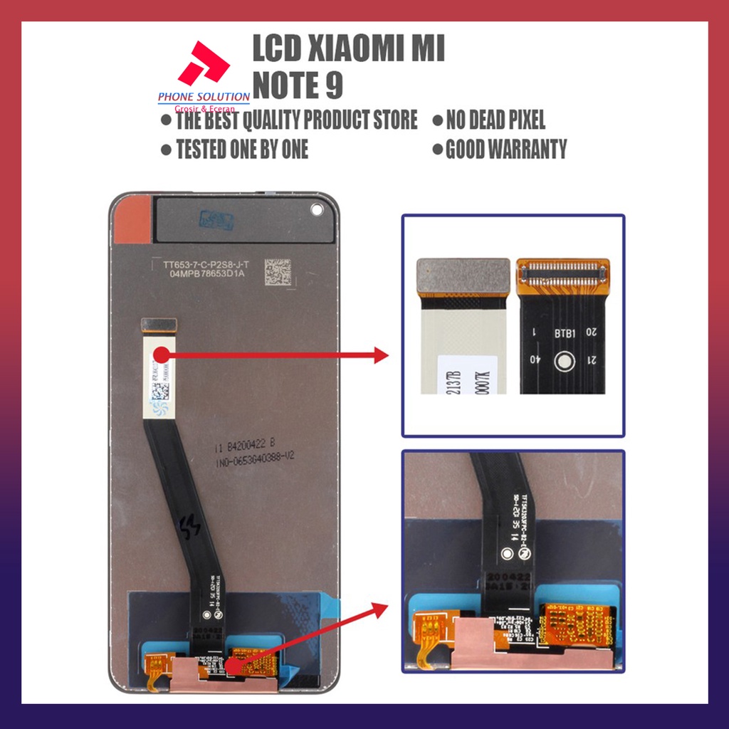 LCD Xiaomi Redmi Note 9 Fullset Touchscreen // Supplier LCD Xiaomi - Garansi 1 Bulan