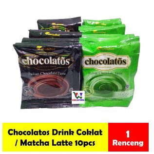 

Terbaru Chocolatos Drink (10 x 24gr) rasa Chocolate / Matcha Latte Minuman Bubuk Hangat / Dingin