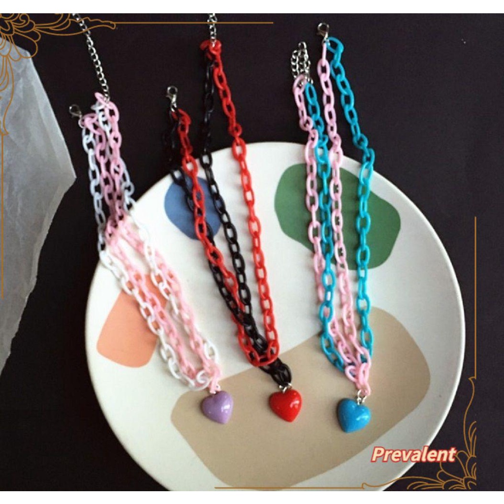 1pc Liontin Bentuk Hati Gaya Punk Untuk Wanita|Kalung Chokers