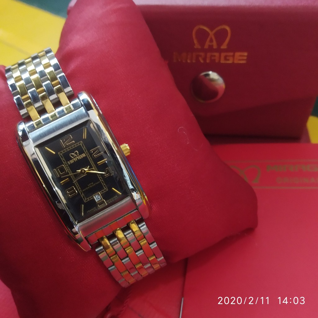 JAM TANGAN WANITA "MIRAGE" 7396 BRP-L ORIGINAL WATER RESIST 3 ATM