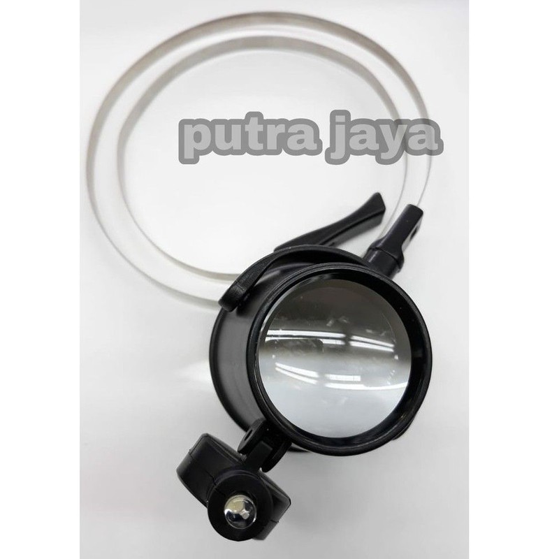 Eye loop 15X / kaca pembesar / alat servis jam tangan / eye lamp LED
