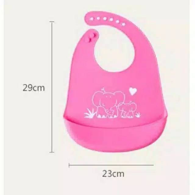 CELEMEK MAKAN BAYI ANAK/ CELEMEK SILIKON SILICONE BIB SLABBER