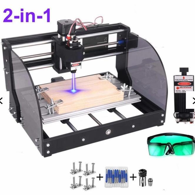 CNC Printer 3D Ukir Kayu Laser Engraving Machine Laser CNC 3018 Pro