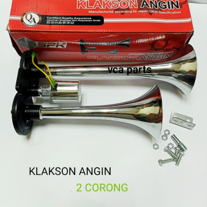 KLAKSON ANGIN 2 CORONG/DOUBLE HORN 12v - 24v UNIVERSAL.